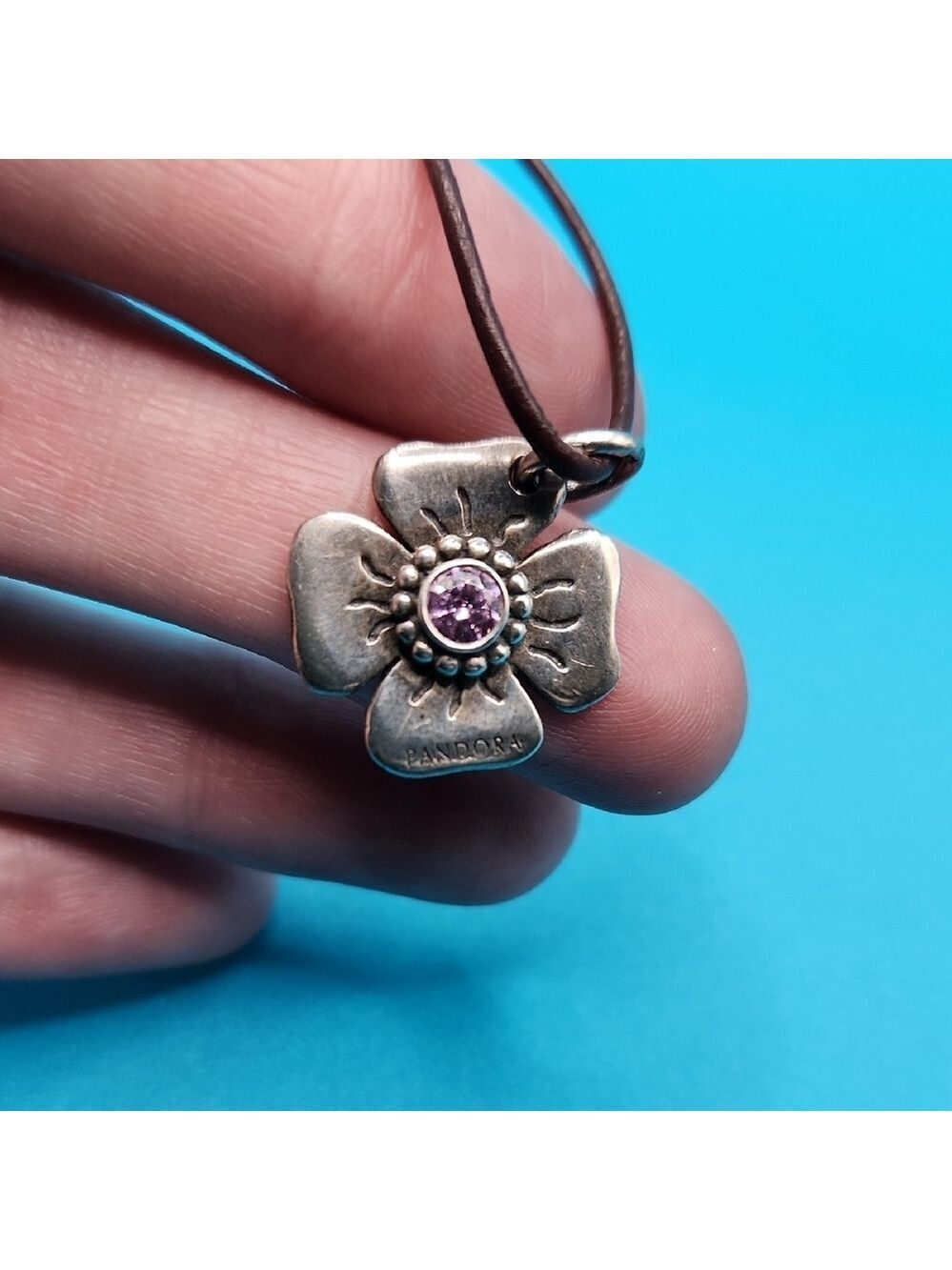 Pandora Silver Flower Pendant